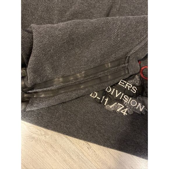 Davoucci Shirt Men’s Ribbed Leather Straps‎ Dsize Xl Gray - Picture 8 of 8